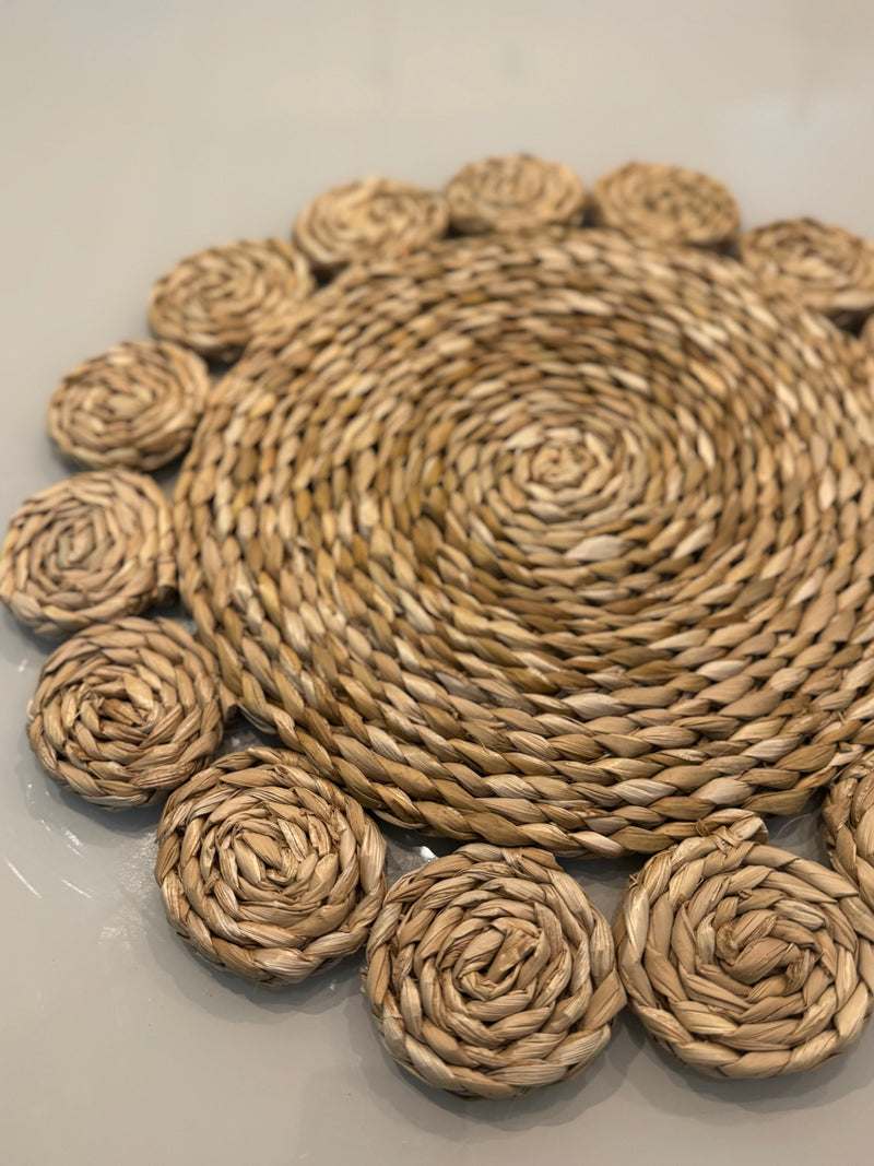 Sousplat Flor de Palha 35cm