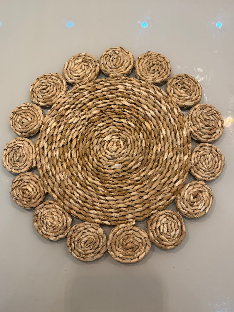 Sousplat Flor de Palha 35cm